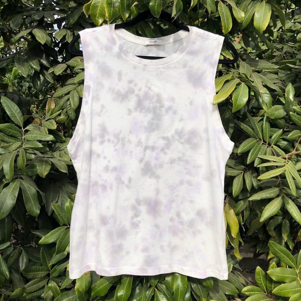 Agolde tie dye tank top